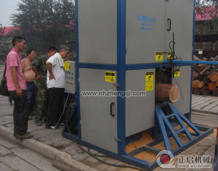 圓木自動斷料機--鋸斷原木45公分機