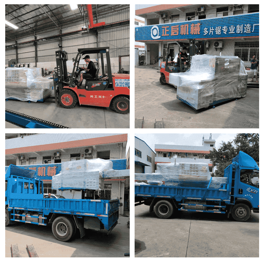 2021年7月10日發(fā)往云南普洱市-ZQ250型圓木多片鋸、自動磨鋸片機(jī)