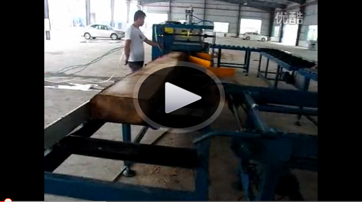 正啟多片鋸中山市全自動方木多片鋸客戶加工現(xiàn)場