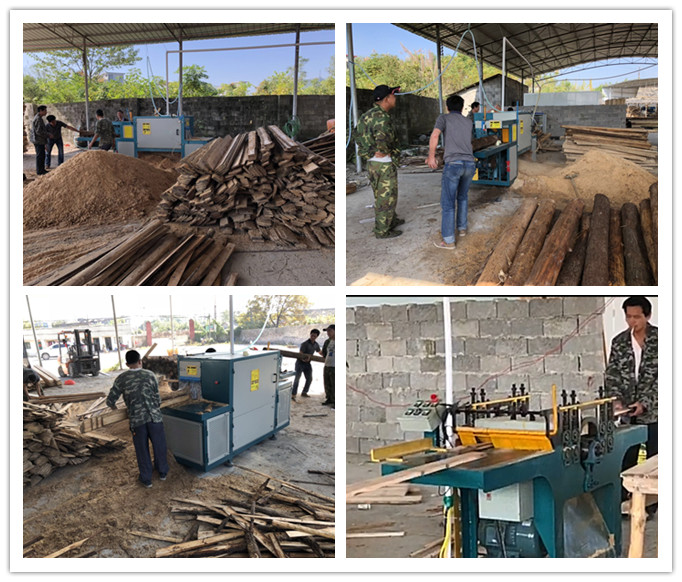 2018年10月原木多片鋸、清邊機(jī)在廣西桂林現(xiàn)場工作圖