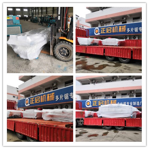 2018年8月發往上海--原木自動分料架、邊皮輸送架、方木自動