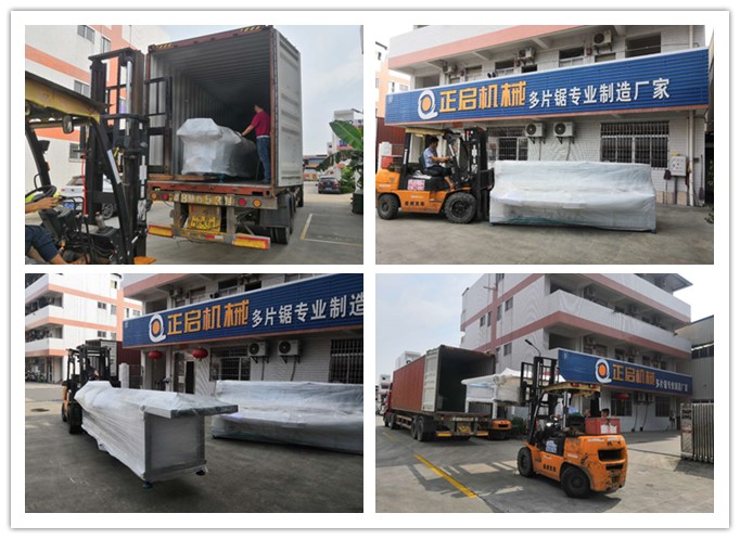 2018年8月發往馬來西亞--雙頭齊頭鋸、自動堆料上料架、自動