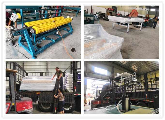 2018年6月發往浙江東陽市--翻料架、進料架、出料架