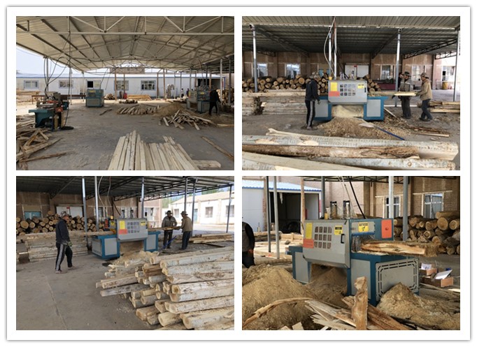 新疆哈密市--雙排鏈原木多片鋸、方木多片鋸、清邊機加工楊木