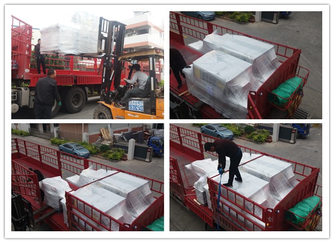 2018年4月發往新疆哈密市原木多片鋸、方木多片鋸、清邊機、