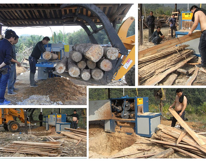 原木多片鋸-圓木多片鋸-200型廣西-寧南加工現(xiàn)場